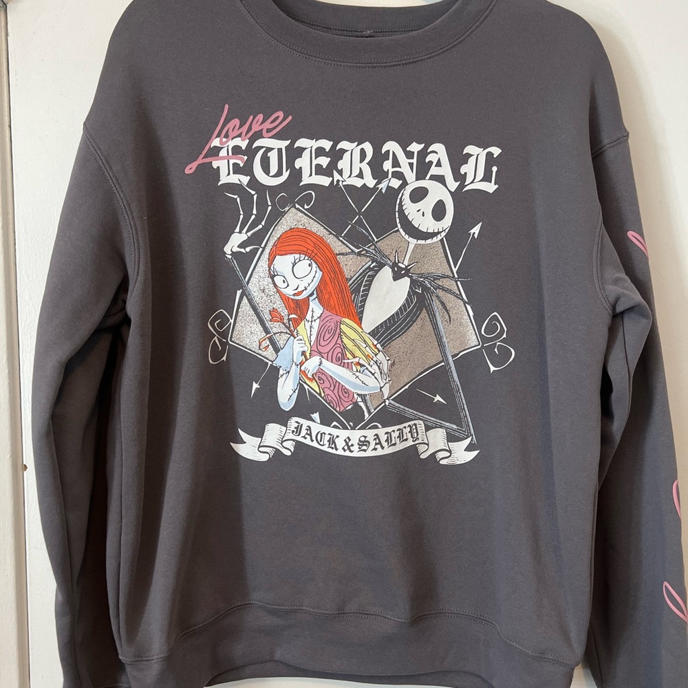 Disney Nightmare before Christmas Jack and Sally crewneck